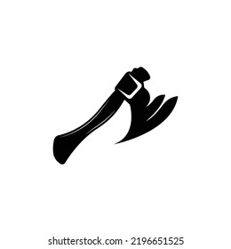 Diseño de logotipos de Ax, Ilustración de herramientas de guerra y vectores de Woodcutter