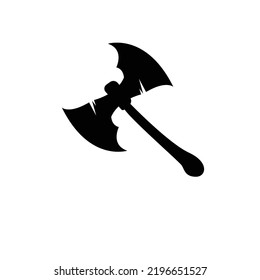 Diseño de logotipos de Ax, Ilustración de herramientas de guerra y vectores de Woodcutter