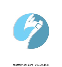 Ax Logo Design, War Tool Illustration and Woodcutter Vector