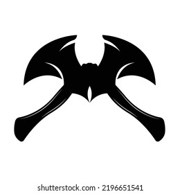 Ax Logo Design, War Tool Illustration and Woodcutter Vector