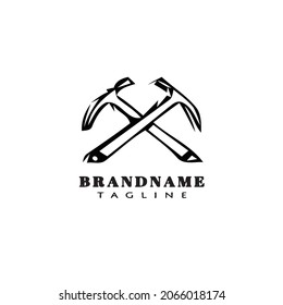 ax logo icon cartoon design template modern black illustration