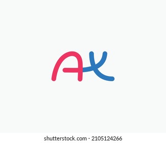 AX logo letter design vector