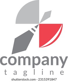 Ax logo template design, perfect for security company logo.