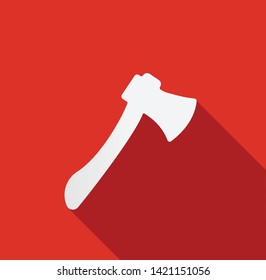 ax long shadow vector illustration