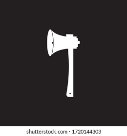 Ax loudspeaker сreative idea logo design