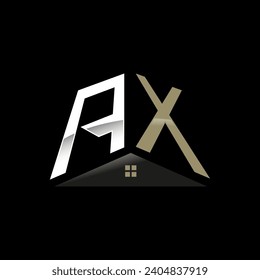 AX Monogram Logo Design, Realty Logo