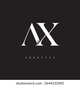 AX Monogram Logo Minimal Elegant