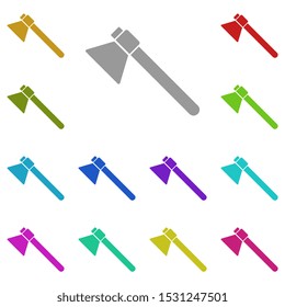 ax multi color icon. Simple glyph, flat vector of universal icons for UI and UX, website or mobile application