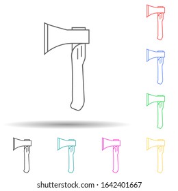 ax multi color style icon. Simple thin line, outline vector of home repair tool icons for ui and ux, website or mobile application
