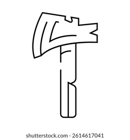 ax multitool line icon vector. ax multitool sign. isolated contour symbol black illustration