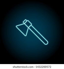 ax neon icon. Simple thin line, outline vector of universal icons for UI and UX, website or mobile application