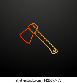 ax nolan icon. Elements of camping set. Simple icon for websites, web design, mobile app, info graphics