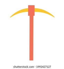 Ax on an isolated white background. Construction or renovation. Building supplies for as a design element or logo. Vector illustration.
