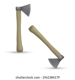 Ax on a white background