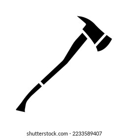 ax on a white background