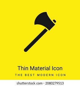 Ax Outline minimal bright yellow material icon