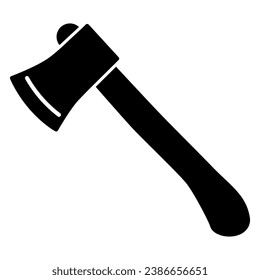 Icono sólido de x, concepto de jardín y jardinería, signo de equipo de trabajo sobre fondo blanco, símbolo de hacha en estilo glifo para concepto móvil y diseño web. Gráficos vectoriales
