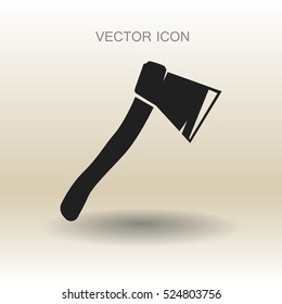 The ax stuck in a tree stump vector illustration