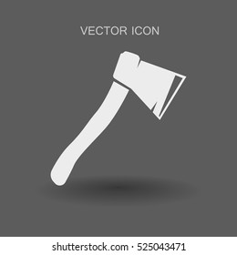 The ax stuck in a tree stump vector illustration