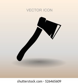 The ax stuck in a tree stump vector illustration