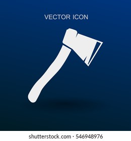 The ax stuck in a tree stump vector illustration