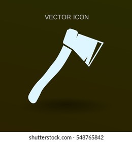 The ax stuck in a tree stump vector illustration