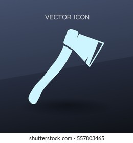 The ax stuck in a tree stump vector illustration