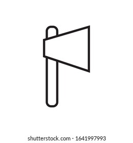 ax tool construction isolated line style vector illustration design