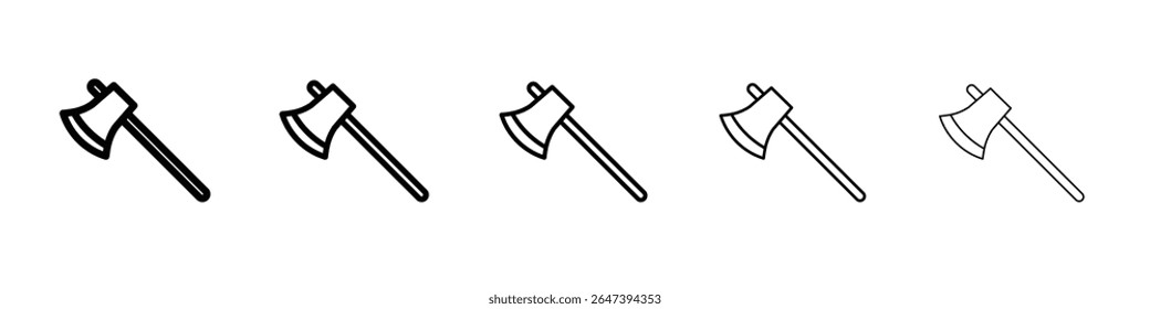 ax tool icon flat illustration set logo