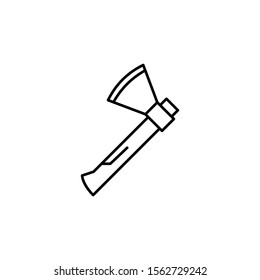 Ax tool icon. Simple line, outline vector of construction tools icons for ui and ux, website or mobile application