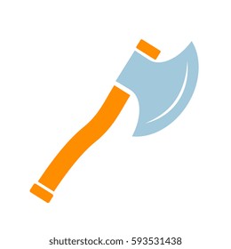 Ax vector eps icon illustration isolated on white background. Flat web design element for website or app.