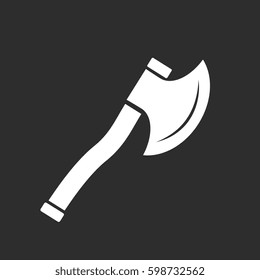 Ax vector eps icon illustration isolated on black background