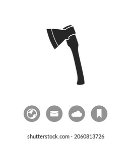 The ax vector icon. Axe symbol.