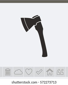 The ax vector icon. Axe symbol.