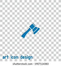 ax vector icon on an abstract background