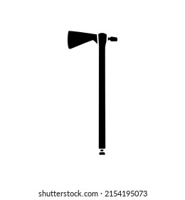Icono de vector de x. signo de ilustración de poleaxe. símbolo de arma o logotipo.