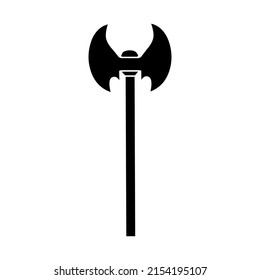 Ax Vektorsymbol. poleaxes Illustrationszeichen. Waffensymbol oder -logo.