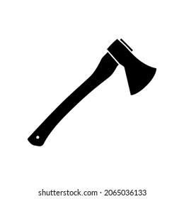 Ax vector . Ax silhouette isolated on white background.