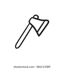 Icono de esbozo vectorial de x aislado en el fondo. Icono de Ax dibujado a mano. Icono de esbozo de x para infografía, sitio web o aplicación.