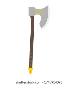 arma de hacha usada en tiempos antiguos por tribus nórdicas vikingas