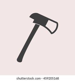 Ax web icon. Isolated illustration