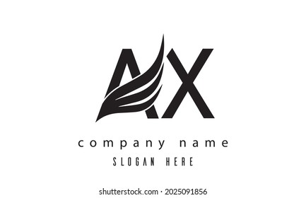 Vector del logotipo de las alas AX