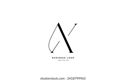 AX, XA, A, X, diseño de logotipos abstractos
