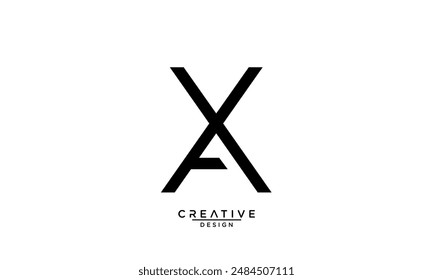 AX, XA, A, X, Abstrakte Buchstaben Logo-Monogramm