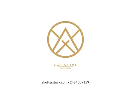 AXE, XA, A, X, Letras Abstractas Logo Monograma