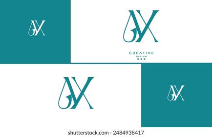 AX, XA, A, X, Abstrakte Buchstaben Logo-Monogramm