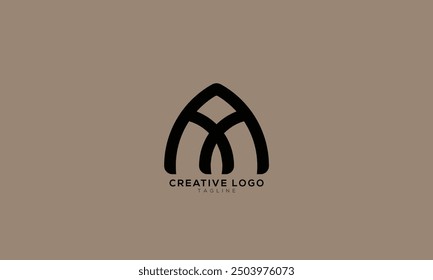 AX XA Abstract initial monogram letter alphabet logo design