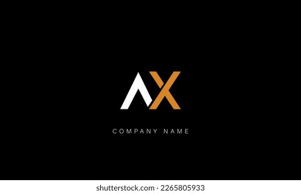 AX, XA, Abstract Letters Logo Monogram