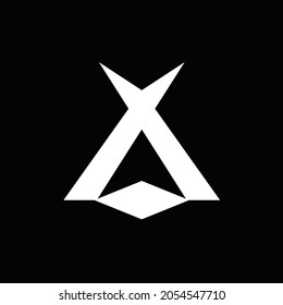 Imagen vectorial del logotipo del campamento inicial de AX XA