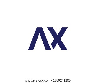 AX XA LETTER LOGO DESIGN VECTOR TEMPLATE